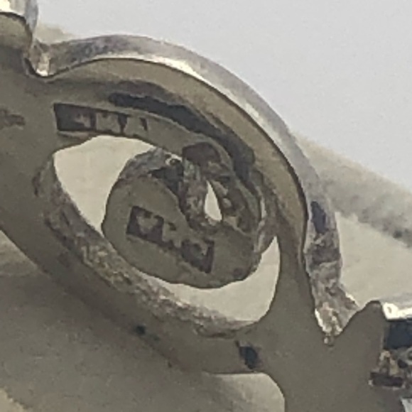 VTG Sterling Silver Spirals Band Stamped 925 CMA Sz 6.5 - Picture 6 of 8